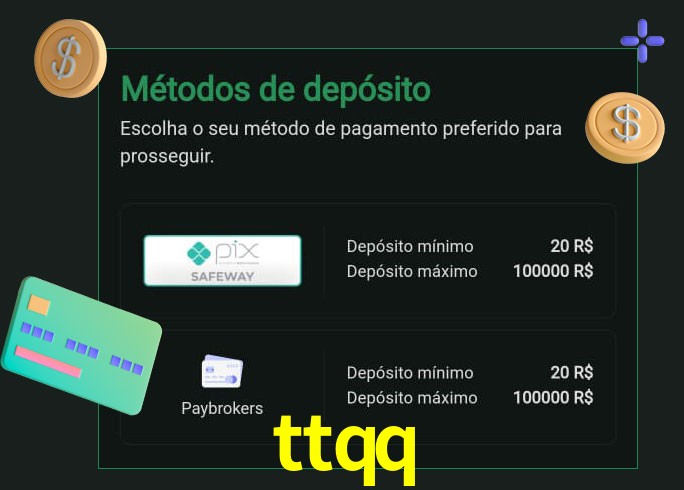 O cassino ttqq oferece uma grande variedade de métodos de pagamento